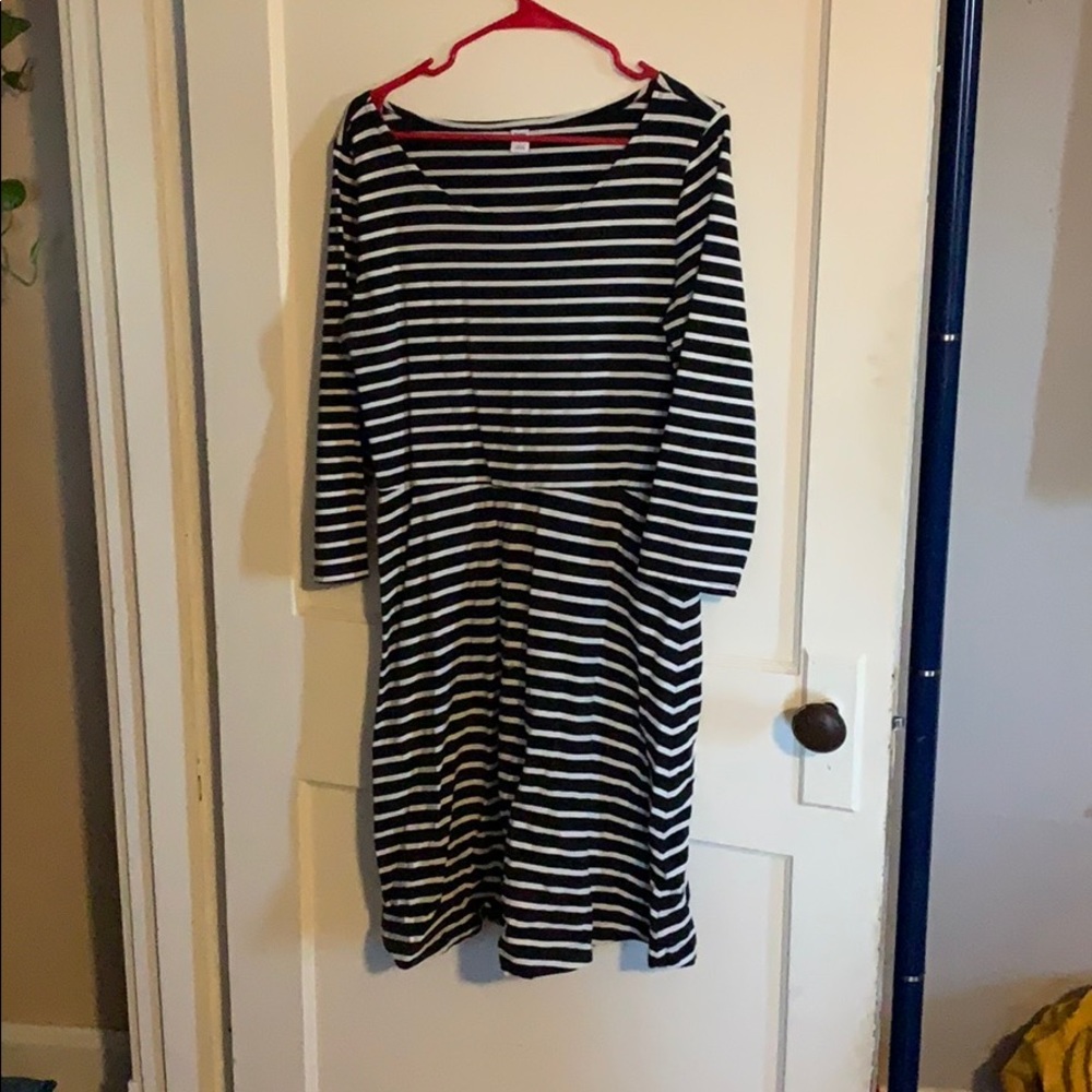 Black and White Stripped Dress